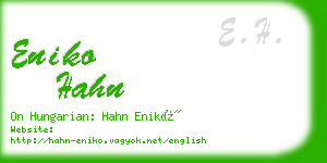 eniko hahn business card